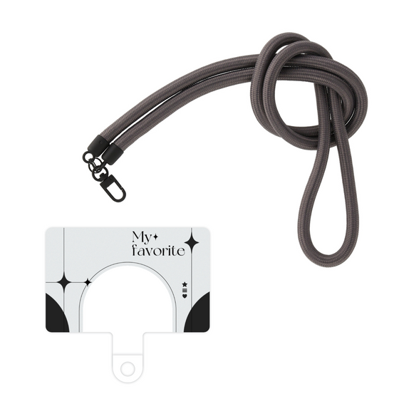 スマホショルダータグ［ オリジナル - チェキケース - ブラック ］