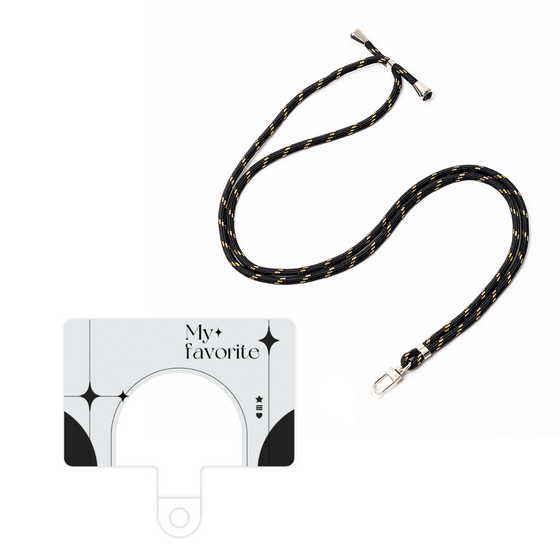 スマホショルダータグ［ オリジナル - チェキケース - ブラック ］