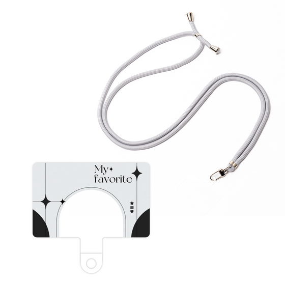 スマホショルダータグ［ オリジナル - チェキケース - ブラック ］