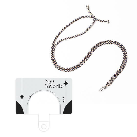 スマホショルダータグ［ オリジナル - チェキケース - ブラック ］