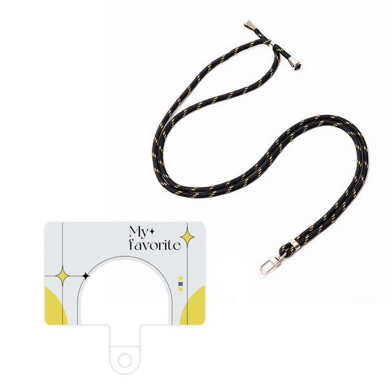 スマホショルダータグ［ オリジナル - チェキケース - イエロー ］