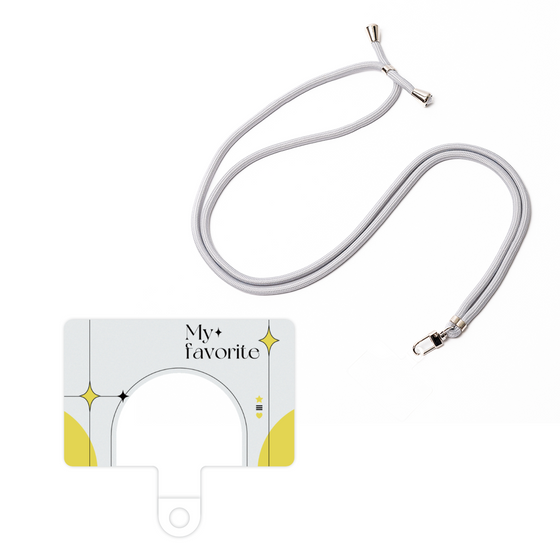 スマホショルダータグ［ オリジナル - チェキケース - イエロー ］