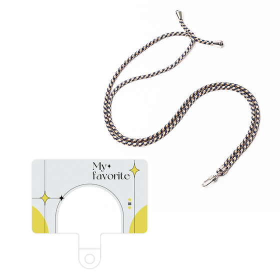 スマホショルダータグ［ オリジナル - チェキケース - イエロー ］