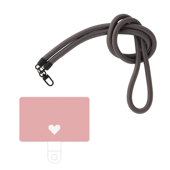 スマホショルダータグ［ オリジナル - 推し色ハート - ピンク ］