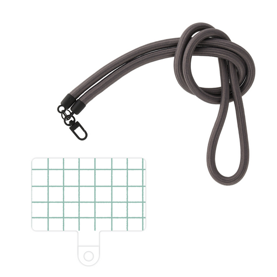 スマホショルダータグ［ オリジナル - 推し色チェック - グリーン ］