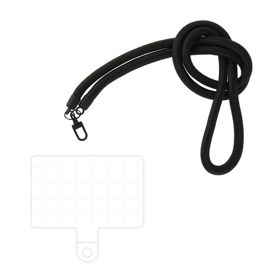 スマホショルダータグ［ オリジナル - 推し色チェック - ホワイト ］