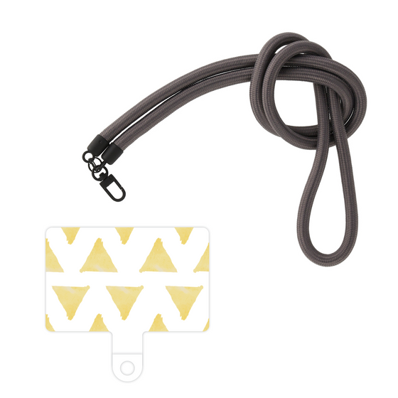 スマホショルダータグ［ オリジナル - 推し色三角 - イエロー ］