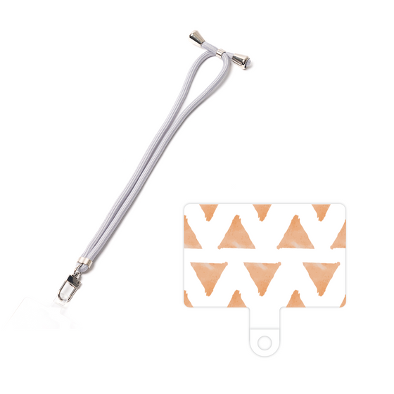 スマホショルダータグ［ オリジナル - 推し色三角 - オレンジ ］