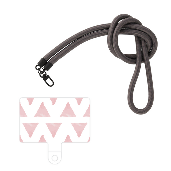 スマホショルダータグ［ オリジナル - 推し色三角 - ピンク ］