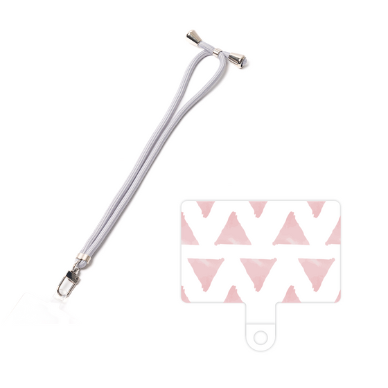 スマホショルダータグ［ オリジナル - 推し色三角 - ピンク ］