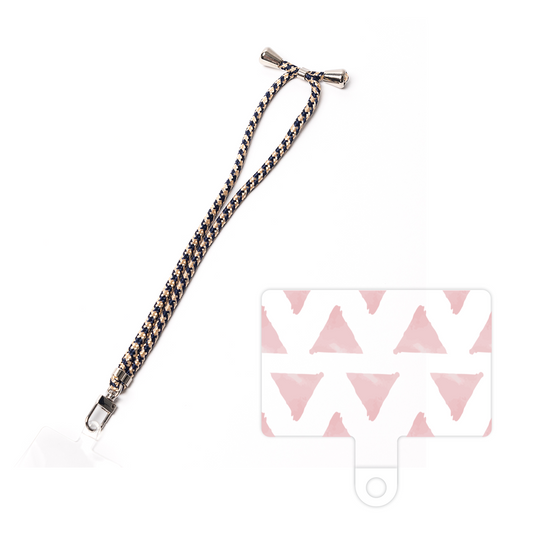 スマホショルダータグ［ オリジナル - 推し色三角 - ピンク ］
