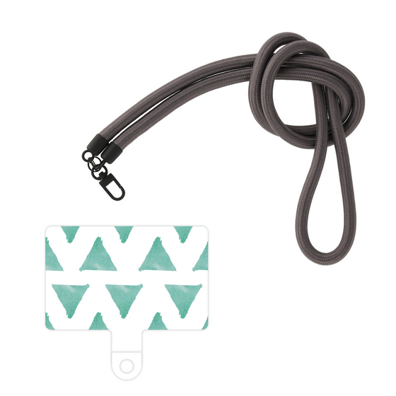 スマホショルダータグ［ オリジナル - 推し色三角 - グリーン ］