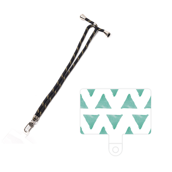 スマホショルダータグ［ オリジナル - 推し色三角 - グリーン ］