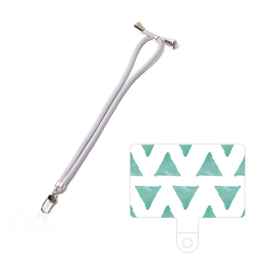 スマホショルダータグ［ オリジナル - 推し色三角 - グリーン ］