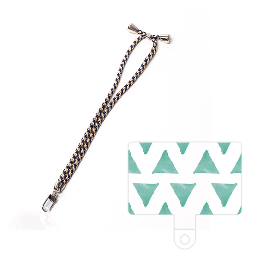 スマホショルダータグ［ オリジナル - 推し色三角 - グリーン ］