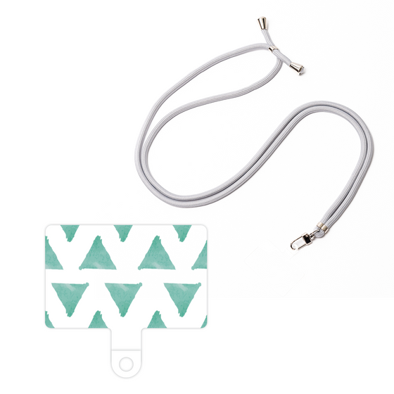 スマホショルダータグ［ オリジナル - 推し色三角 - グリーン ］