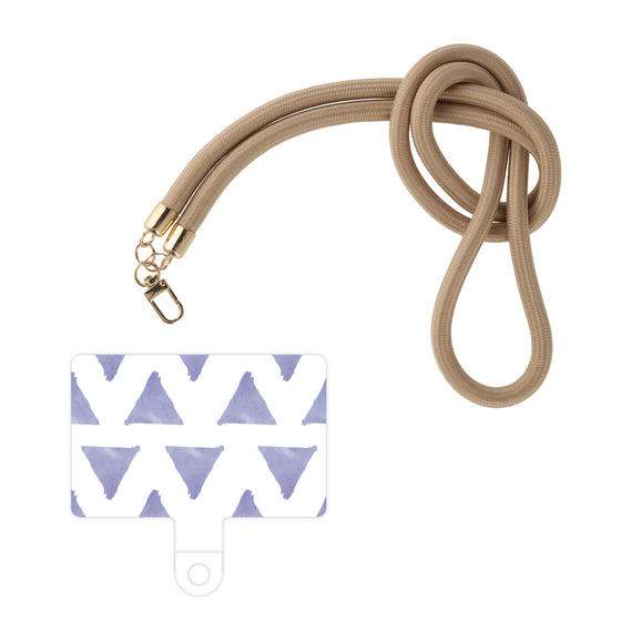 スマホショルダータグ［ オリジナル - 推し色三角 - パープル ］