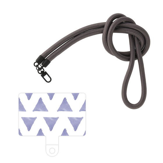 スマホショルダータグ［ オリジナル - 推し色三角 - パープル ］