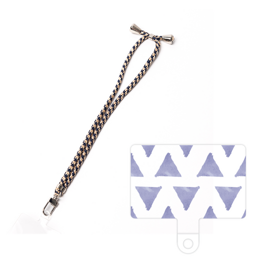 スマホショルダータグ［ オリジナル - 推し色三角 - パープル ］