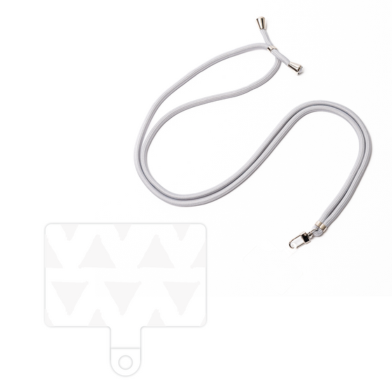 スマホショルダータグ［ オリジナル - 推し色三角 - ホワイト ］