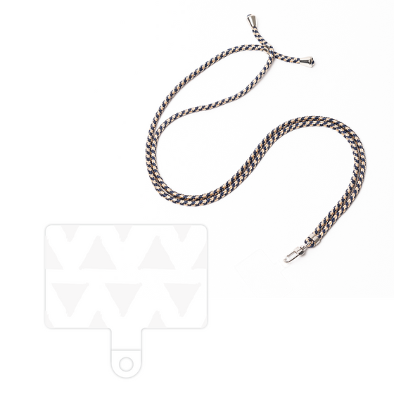 スマホショルダータグ［ オリジナル - 推し色三角 - ホワイト ］