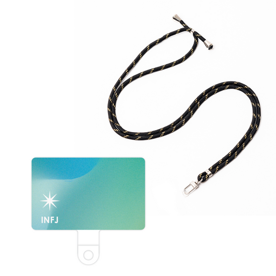 スマホショルダータグ［ オリジナル - INFJ 提唱者 - グラデーション ］