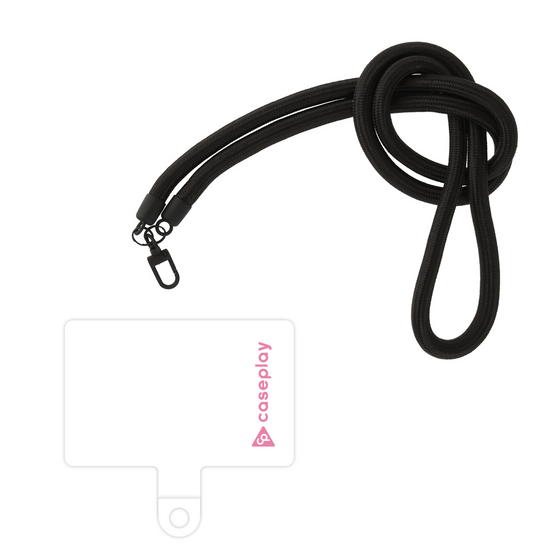 スマホショルダータグ［ オリジナル - caseplayロゴ - ピンク/B ］