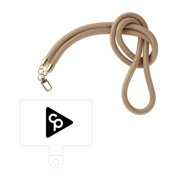 スマホショルダータグ［ オリジナル - caseplayロゴ - ブラック/C ］