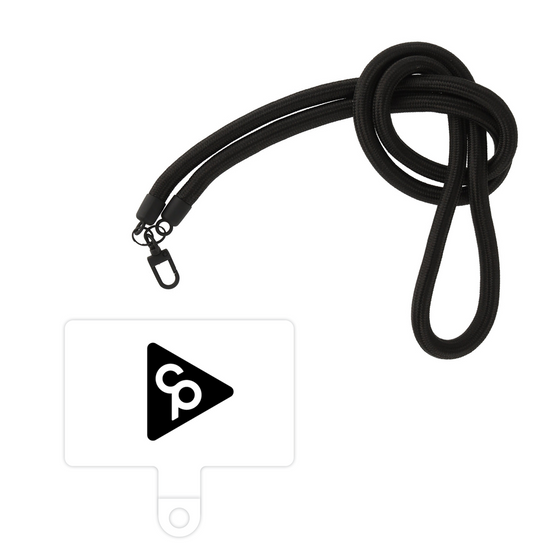 スマホショルダータグ［ オリジナル - caseplayロゴ - ブラック/C ］