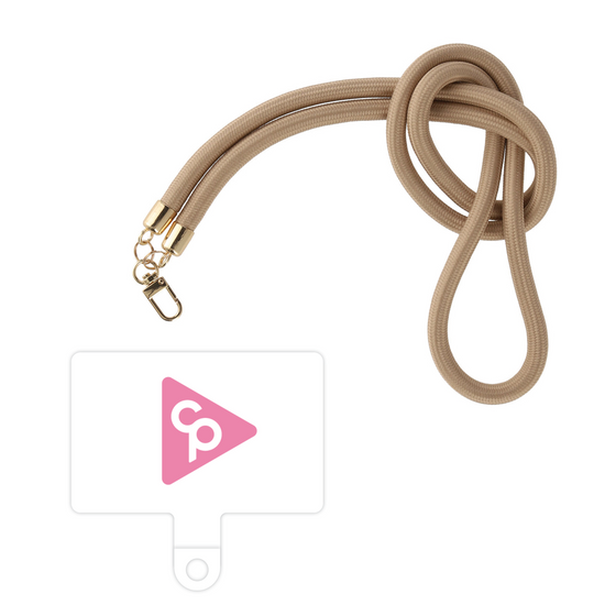 スマホショルダータグ［ オリジナル - caseplayロゴ - ピンク/C ］