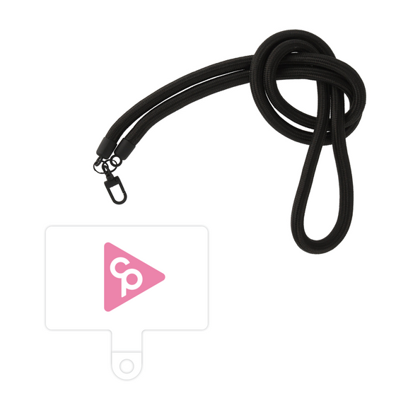 スマホショルダータグ［ オリジナル - caseplayロゴ - ピンク/C ］