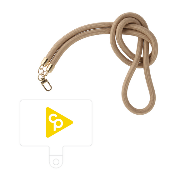 スマホショルダータグ［ オリジナル - caseplayロゴ - イエロー/C ］