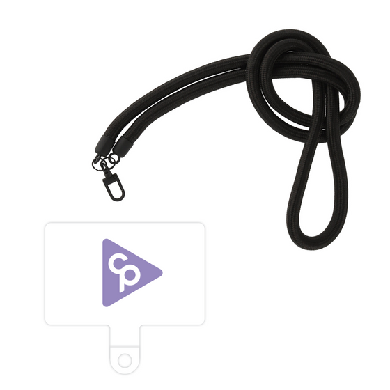 スマホショルダータグ［ オリジナル - caseplayロゴ - パープル/C ］