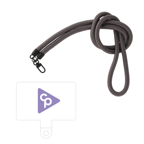 スマホショルダータグ［ オリジナル - caseplayロゴ - パープル/C ］