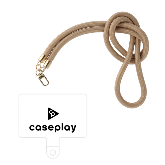 スマホショルダータグ［ オリジナル - caseplayロゴ - ブラック/D ］