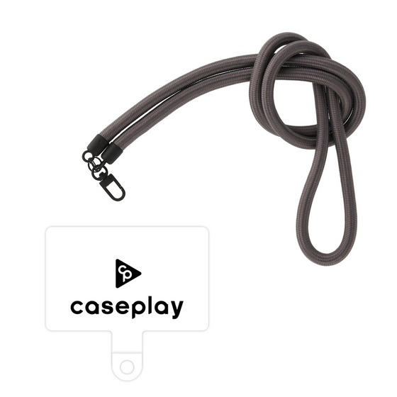 スマホショルダータグ［ オリジナル - caseplayロゴ - ブラック/D ］