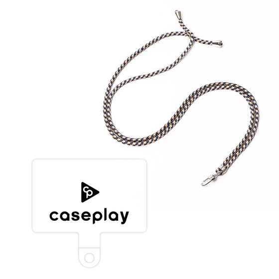 スマホショルダータグ［ オリジナル - caseplayロゴ - ブラック/D ］