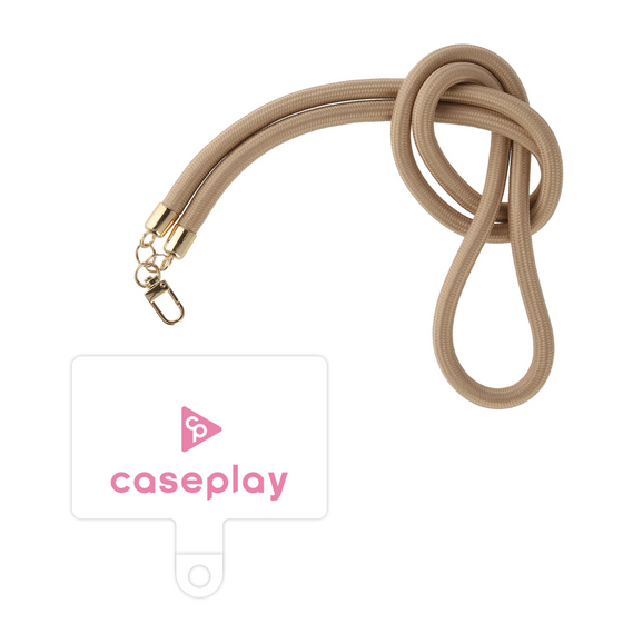 スマホショルダータグ［ オリジナル - caseplayロゴ - ピンク/D ］