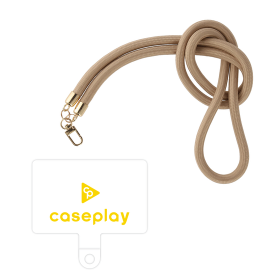 スマホショルダータグ［ オリジナル - caseplayロゴ - イエロー/D ］