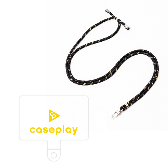 スマホショルダータグ［ オリジナル - caseplayロゴ - イエロー/D ］