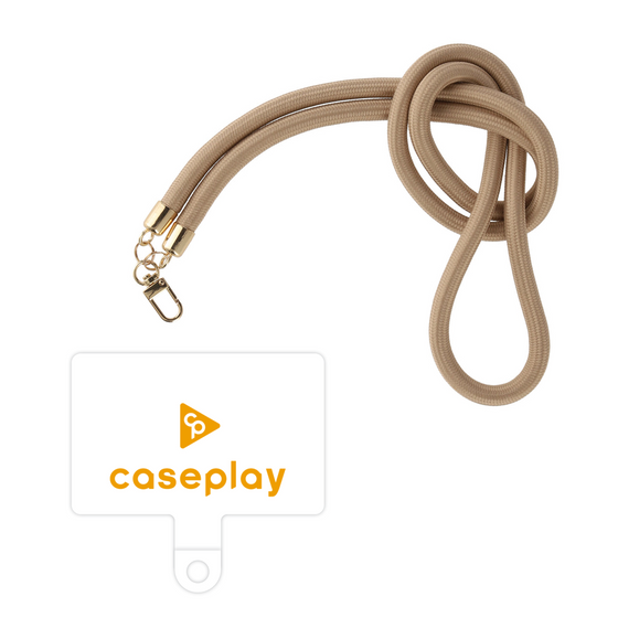 スマホショルダータグ［ オリジナル - caseplayロゴ - オレンジ/D ］