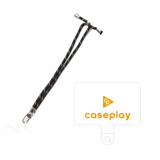 スマホショルダータグ［ オリジナル - caseplayロゴ - オレンジ/D ］