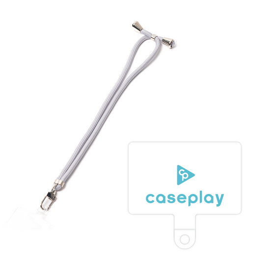 スマホショルダータグ［ オリジナル - caseplayロゴ - ライトブルー/D ］