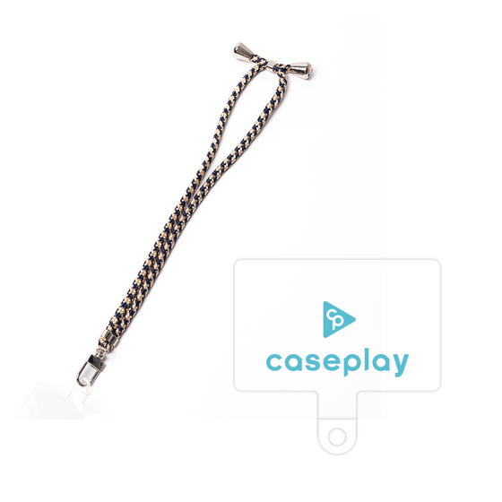 スマホショルダータグ［ オリジナル - caseplayロゴ - ライトブルー/D ］