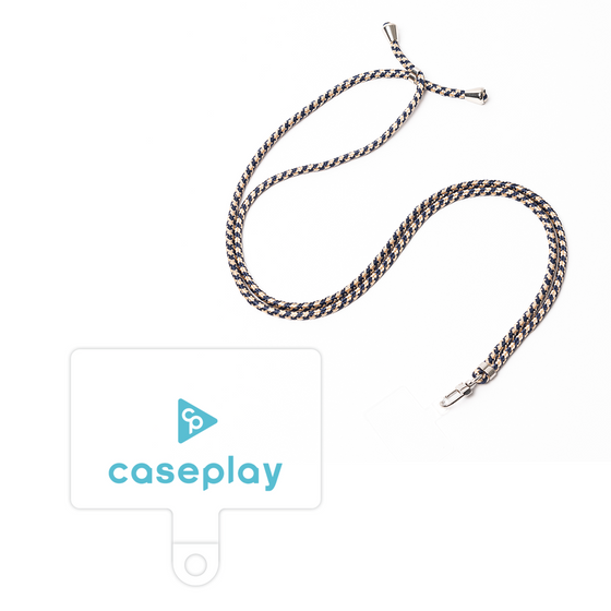 スマホショルダータグ［ オリジナル - caseplayロゴ - ライトブルー/D ］