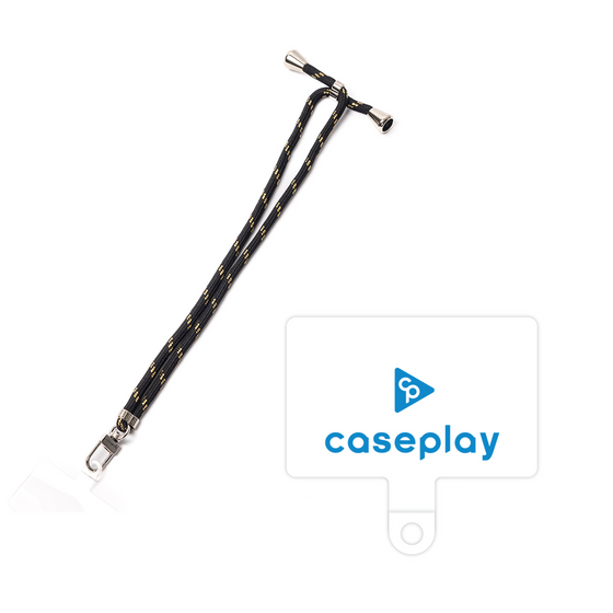 スマホショルダータグ［ オリジナル - caseplayロゴ - ブルー/D ］