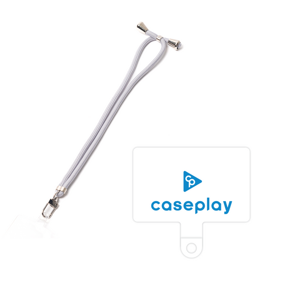 スマホショルダータグ［ オリジナル - caseplayロゴ - ブルー/D ］