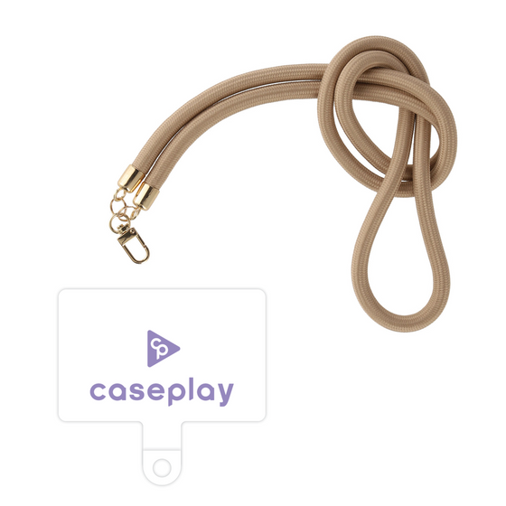 スマホショルダータグ［ オリジナル - caseplayロゴ - パープル/D ］