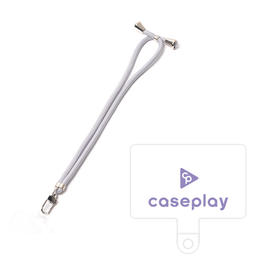 スマホショルダータグ［ オリジナル - caseplayロゴ - パープル/D ］