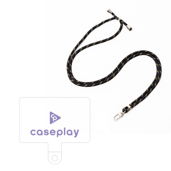 スマホショルダータグ［ オリジナル - caseplayロゴ - パープル/D ］